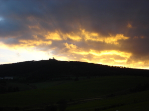 Fichtelberg bei Sonnsnuntergang